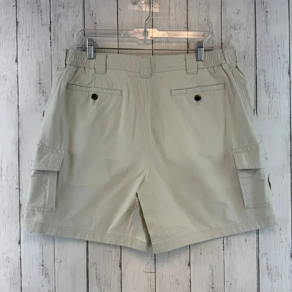 NWT L.L. Bean Stone Tropic-Weight Cargo Shorts Comfort Waist 6" Inseam Size 38 - Picture 7 of 14